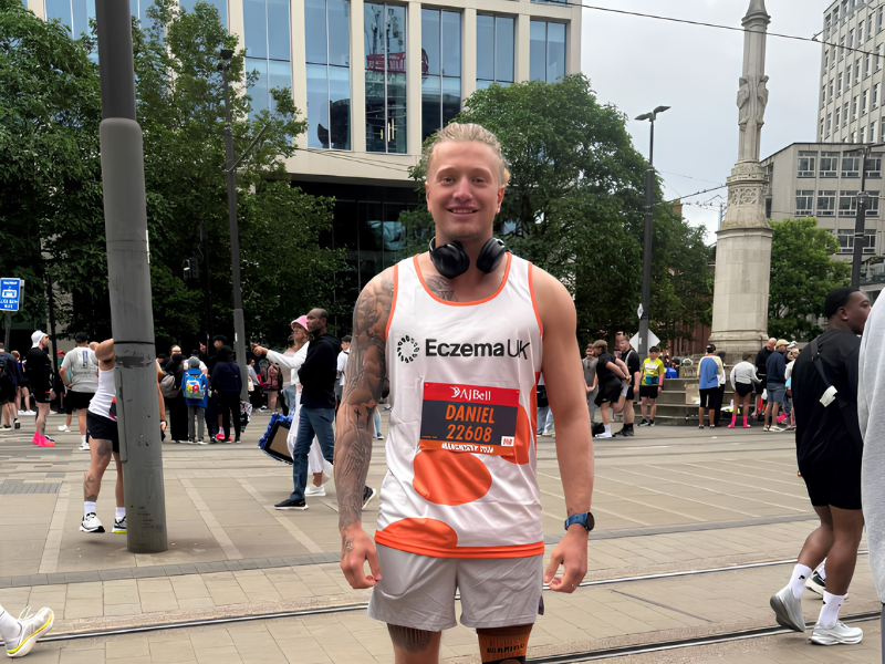 One of our runners before the great manchester run